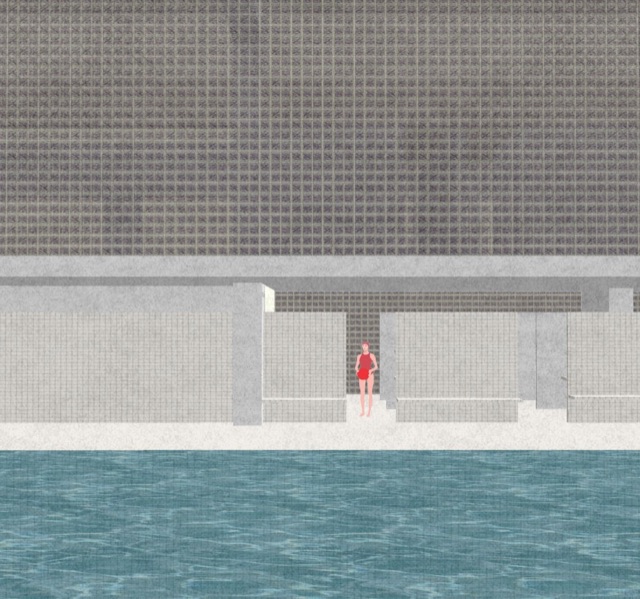 Centre de natation, Ecluzelle — projet d'études
